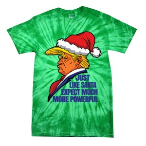 Donald Trump Santa Claus Christmas Tie-Dye T-Shirt