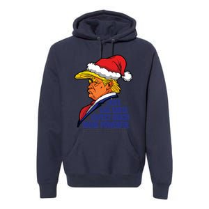 Donald Trump Santa Claus Christmas Premium Hoodie