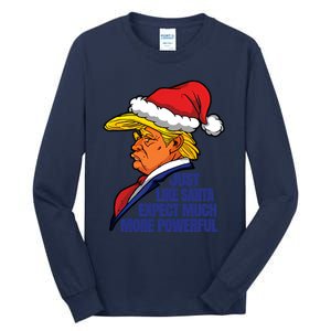 Donald Trump Santa Claus Christmas Tall Long Sleeve T-Shirt