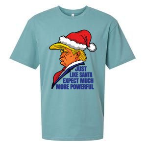 Donald Trump Santa Claus Christmas Sueded Cloud Jersey T-Shirt