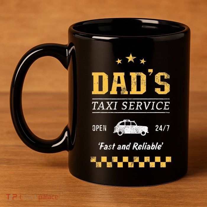 DadS Taxi Service 11oz C Handle Ceramic Mug