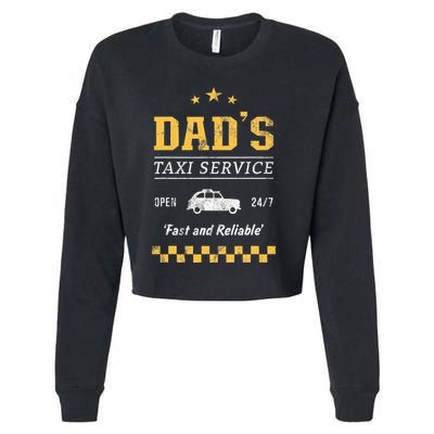 DadS Taxi Service Cropped Pullover Crew