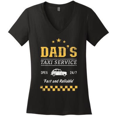 DadS Taxi Service Women's V-Neck T-Shirt
