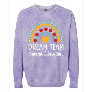 Dream Team Special Education Squad Special Education Teacher Colorblast Crewneck Sweatshirt