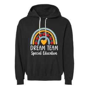 Dream Team Special Education Squad Special Education Teacher Garment-Dyed Fleece Hoodie