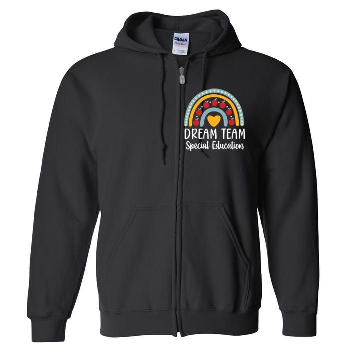 Dream Team Special Education Squad Special Education Teacher Full Zip Hoodie