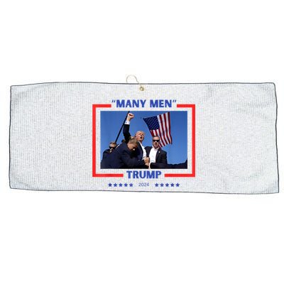 Donald Trump Survived His Rally On July 13th 2024 Large Microfiber Waffle Golf Towel