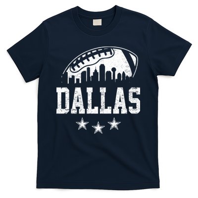 Dallas Texas Skyline Pride Vintage Dallas City Football Fan T-Shirt