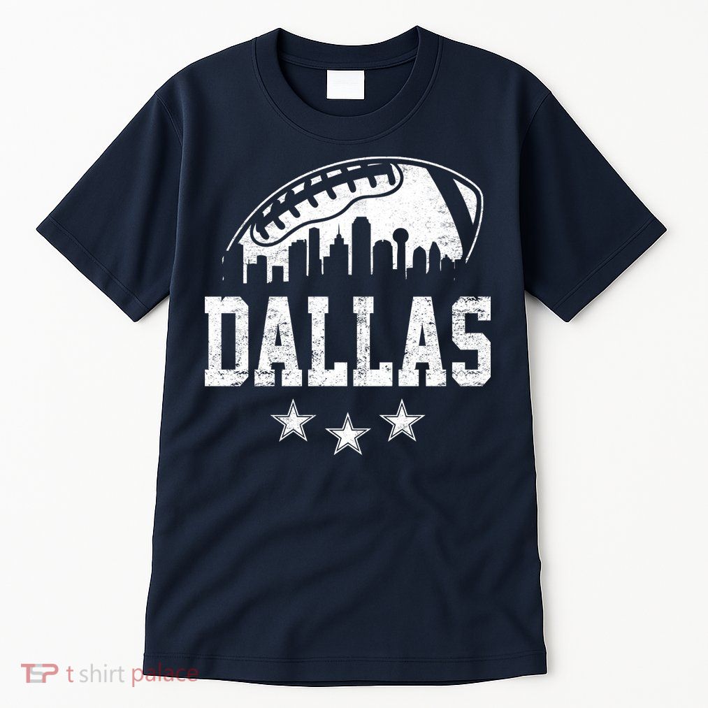 Dallas Texas Skyline Pride Vintage Dallas City Football Fan Tall T-Shirt