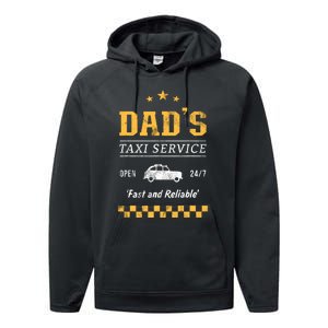 DadS Taxi Service Performance Fleece Hoodie