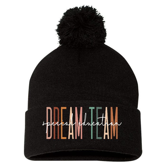 Dream Team Special Education Squad Special Education Teacher Pom Pom 12in Knit Beanie