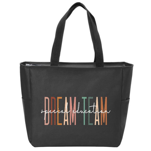 Dream Team Special Education Squad Special Education Teacher Zip Tote Bag