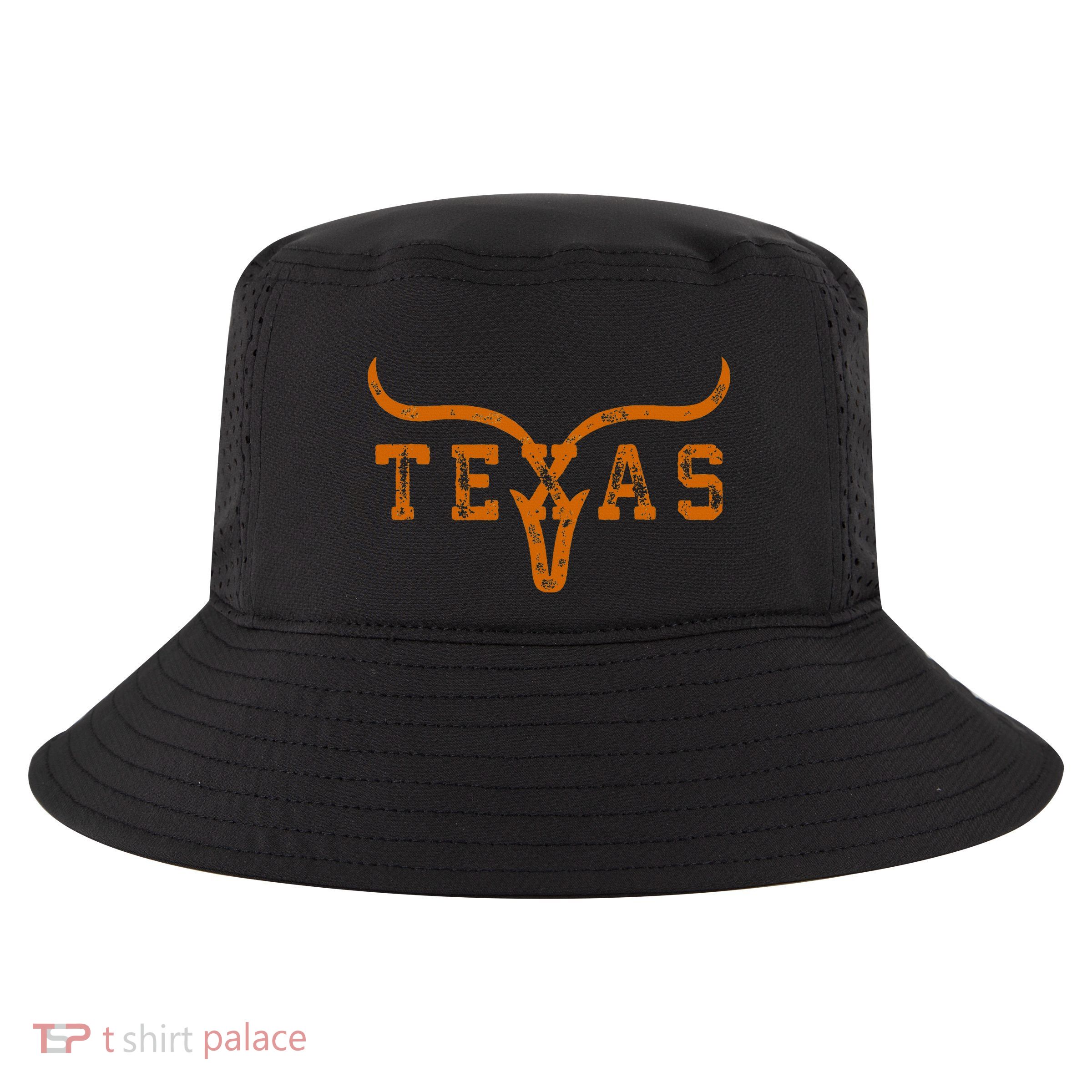 Distressed Texas State Cool Comfort Performance Bucket Hat