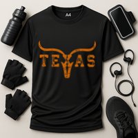 Distressed Texas State Cooling Performance Crew T-Shirt