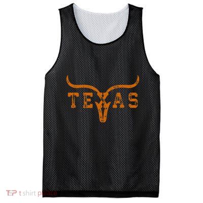 Distressed Texas State Mesh Reversible Basketball Jersey Tank