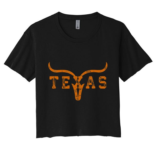 Distressed Texas State Crop Top