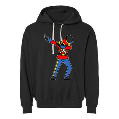Dabbing Toy Soldier Nutcracker Christmas Garment-Dyed Fleece Hoodie