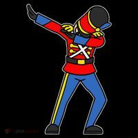 Dabbing Toy Soldier Nutcracker Christmas Flexfit Unipanel Trucker Cap