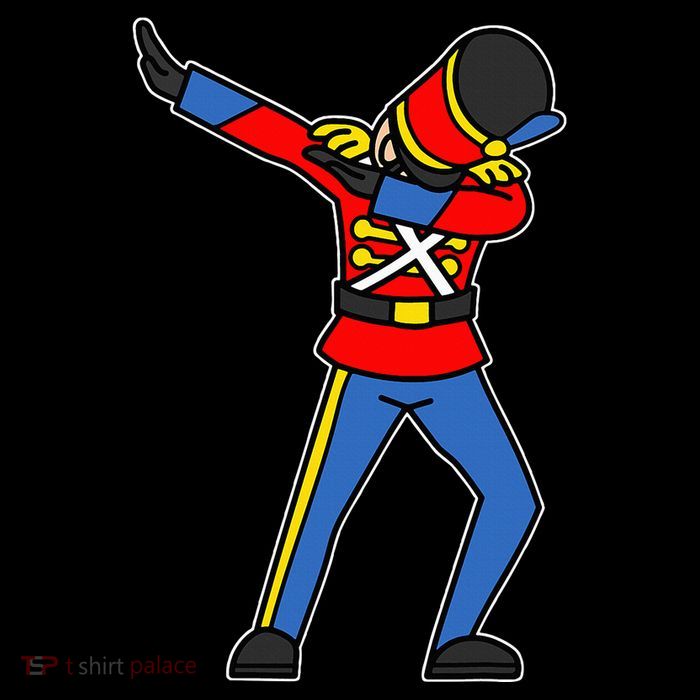 Dabbing Toy Soldier Nutcracker Christmas Flexfit Unipanel Trucker Cap