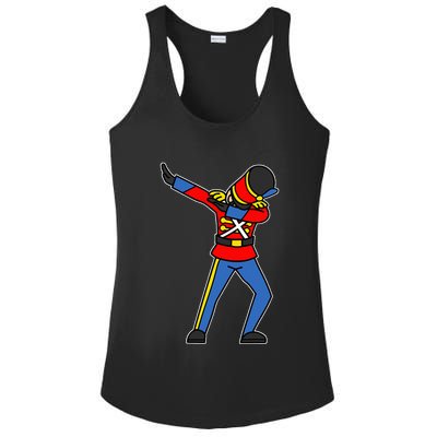 Dabbing Toy Soldier Nutcracker Christmas Ladies PosiCharge Competitor Racerback Tank