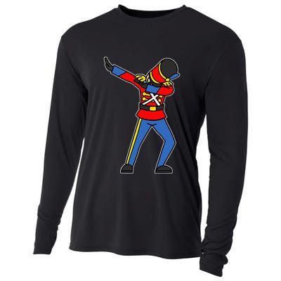 Dabbing Toy Soldier Nutcracker Christmas Cooling Performance Long Sleeve Crew
