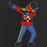 Dabbing Toy Soldier Nutcracker Christmas 25L Jumbo Tote