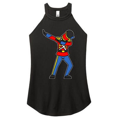 Dabbing Toy Soldier Nutcracker Christmas Women's Perfect Tri Rocker Tank