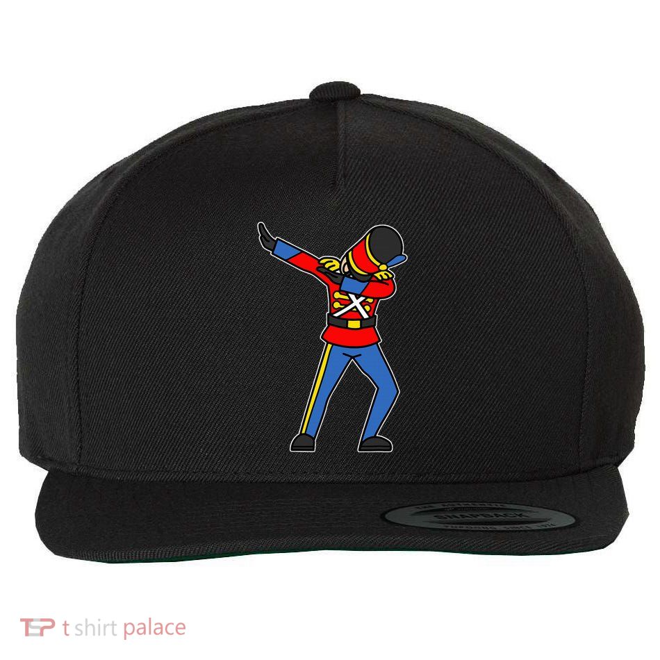 Dabbing Toy Soldier Nutcracker Christmas Wool Snapback Cap