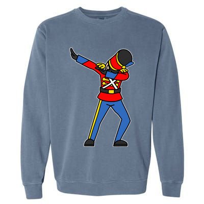 Dabbing Toy Soldier Nutcracker Christmas Garment-Dyed Sweatshirt