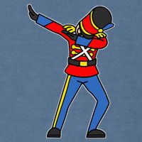 Dabbing Toy Soldier Nutcracker Christmas Garment-Dyed Sweatshirt