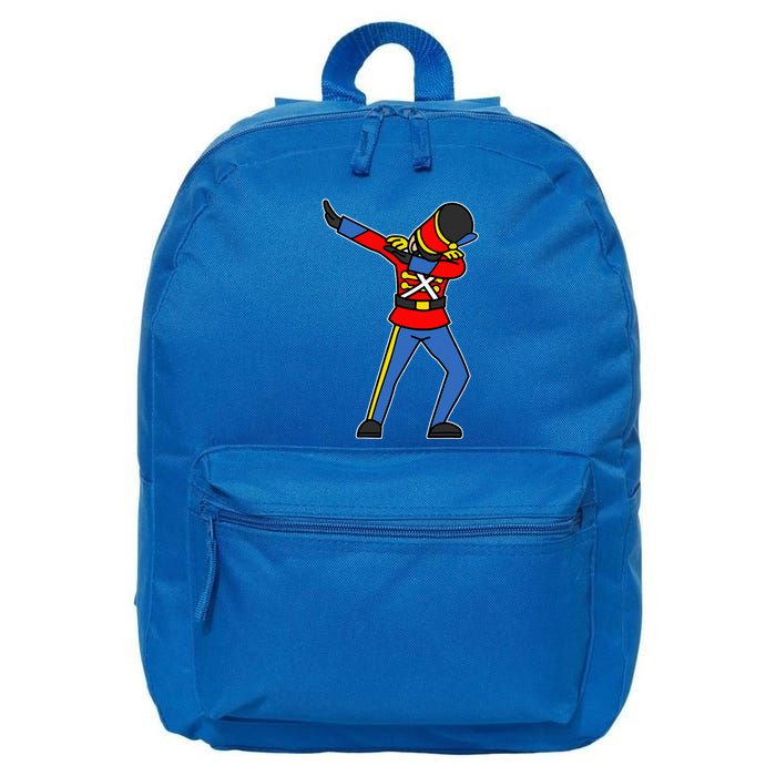 Dabbing Toy Soldier Nutcracker Christmas 16 in Basic Backpack