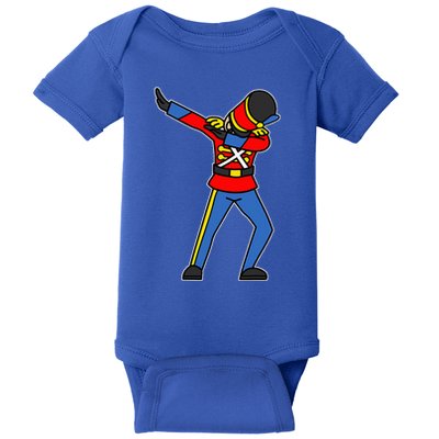 Dabbing Toy Soldier Nutcracker Christmas Baby Bodysuit