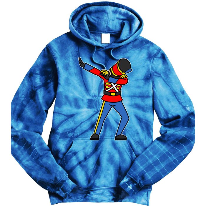 Dabbing Toy Soldier Nutcracker Christmas Tie Dye Hoodie