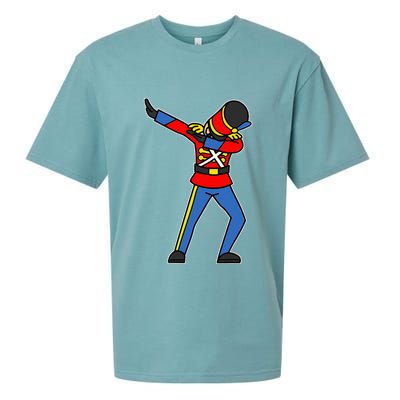 Dabbing Toy Soldier Nutcracker Christmas Sueded Cloud Jersey T-Shirt