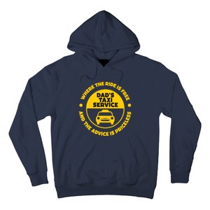 DadS Taxi Service Fathers Day Funny Dad Papa Chauffeur Cab Hoodie