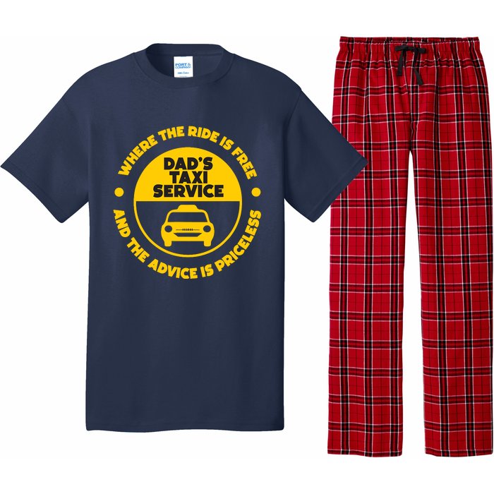 DadS Taxi Service Fathers Day Funny Dad Papa Chauffeur Cab Pajama Set