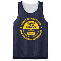 DadS Taxi Service Fathers Day Funny Dad Papa Chauffeur Cab Mesh Reversible Basketball Jersey Tank