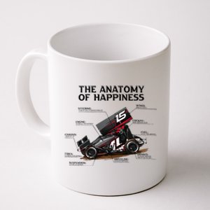 Dirt Track Sprint Cars Racing Anatomy Lover Gift Apparel Coffee Mug