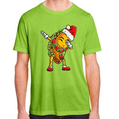 Dabbing Taco Santa Christmas Boys Dab Xmas Gifts Adult ChromaSoft Performance T-Shirt