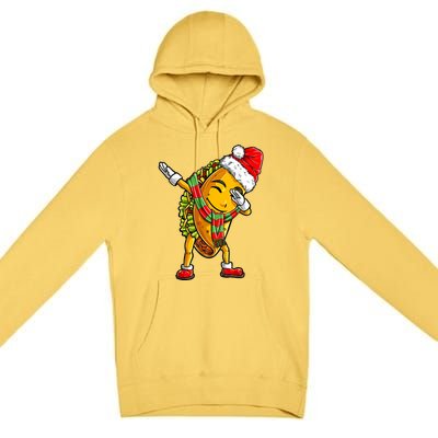 Dabbing Taco Santa Christmas Boys Dab Xmas Gifts Premium Pullover Hoodie