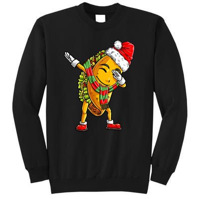 Dabbing Taco Santa Christmas Boys Dab Xmas Gifts Sweatshirt