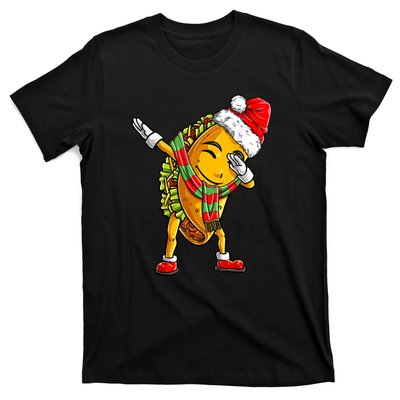 Dabbing Taco Santa Christmas Boys Dab Xmas Gifts T-Shirt