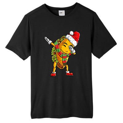 Dabbing Taco Santa Christmas Boys Dab Xmas Gifts Tall Fusion ChromaSoft Performance T-Shirt