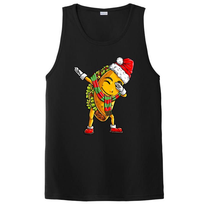 Dabbing Taco Santa Christmas Boys Dab Xmas Gifts PosiCharge Competitor Tank