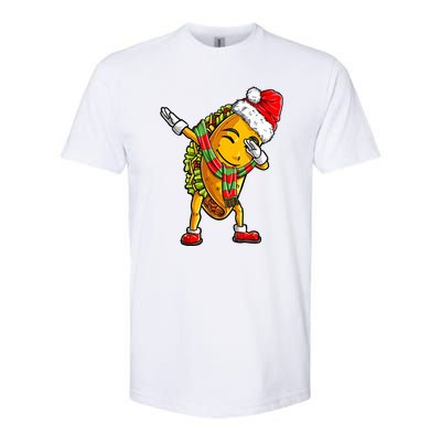 Dabbing Taco Santa Christmas Boys Dab Xmas Gifts Softstyle® CVC T-Shirt