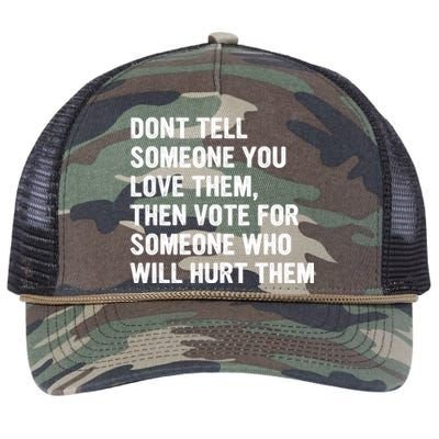 Dont Tell Someone You Love Them Retro Rope Trucker Hat Cap