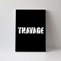 Distressed Thavage Savage Workout Gym Bodybuilding Canvas