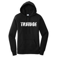 Distressed Thavage Savage Workout Gym Bodybuilding Women's Pullover Hoodie