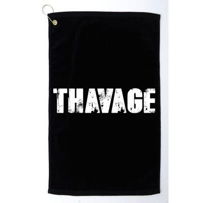 Distressed Thavage Savage Workout Gym Bodybuilding Golf Towel