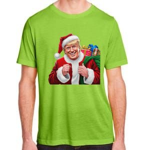 Donald Trump Santa Claus Christmas Xmas Usa President Adult ChromaSoft Performance T-Shirt